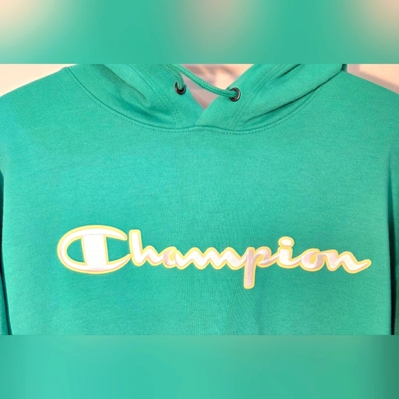 ⭐️Champion Men's Green Hoodie Size L - Picture 3 of 5